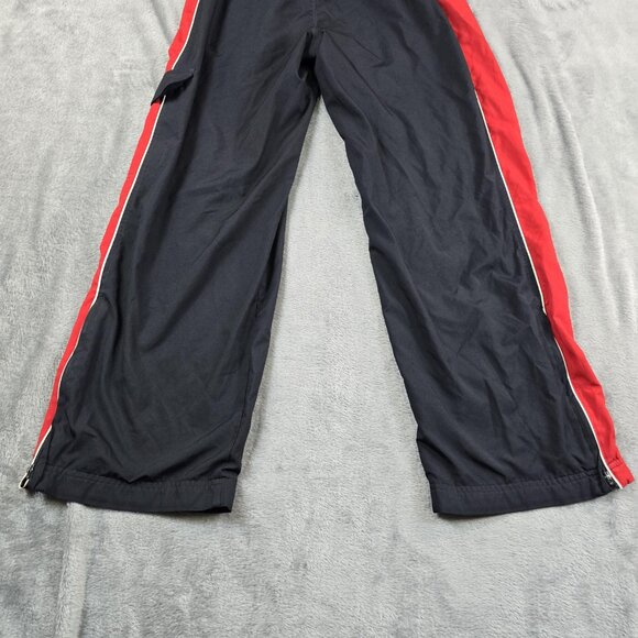 Nike Track Pants Boys XL 18-20 Black Red Stripe Athletic Zip Hem Warm Up - Picture 12 of 14